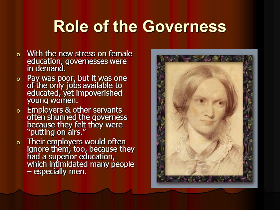 The Role of the Governess in Jane Eyre
